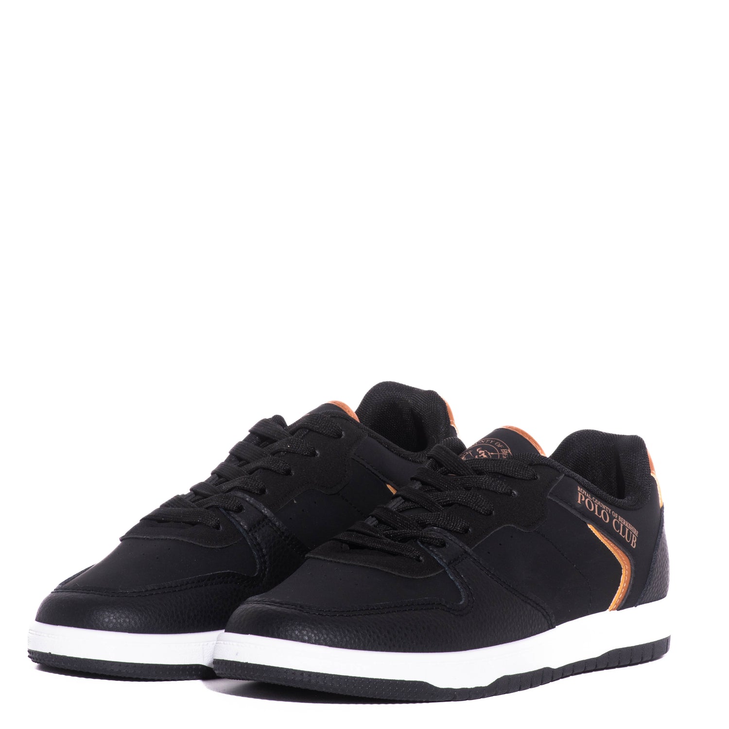 Tenis Royal County Of Bershire Polo Club Liam Black/Brown