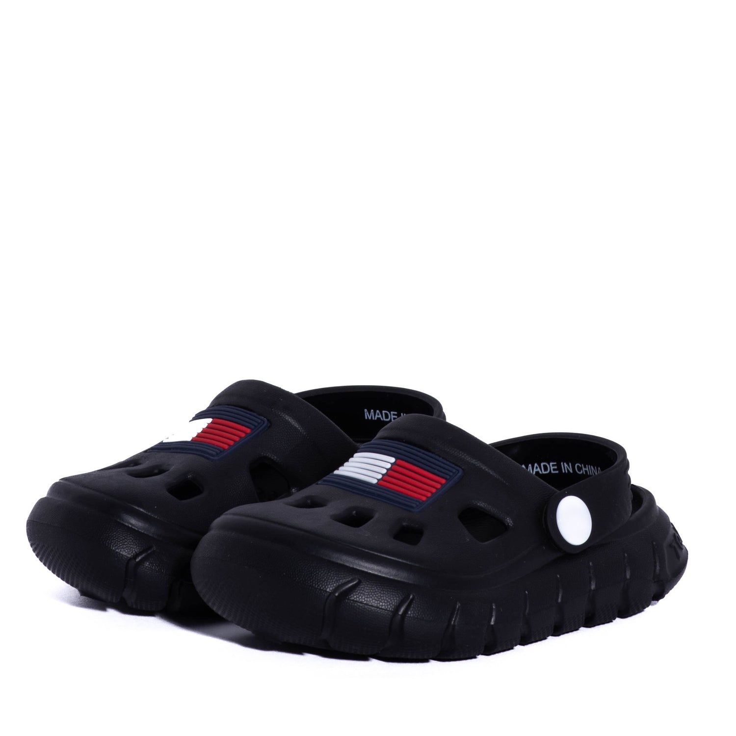 Chanclas Tommy Kids Flag Comfy Sandal Black