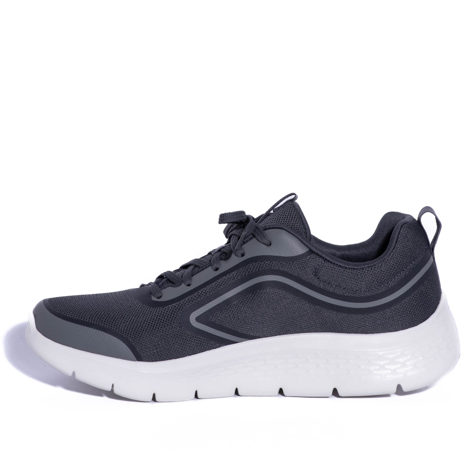 Tenis Skechers Go Walk Flex-Aferncon Fog Charcoal/Red