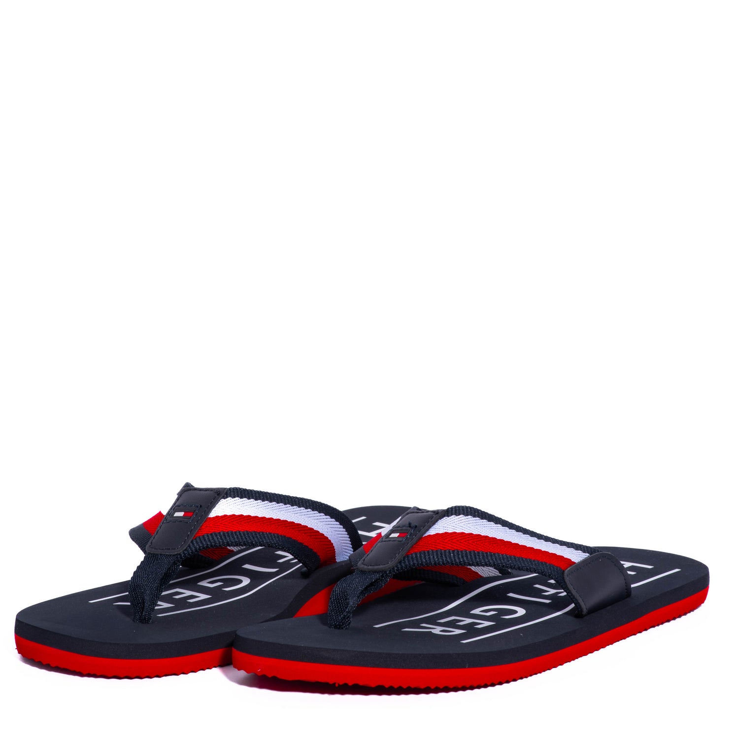 Chanclas Tommy Th Lth Toe Post Beach Sandal Desert Sky