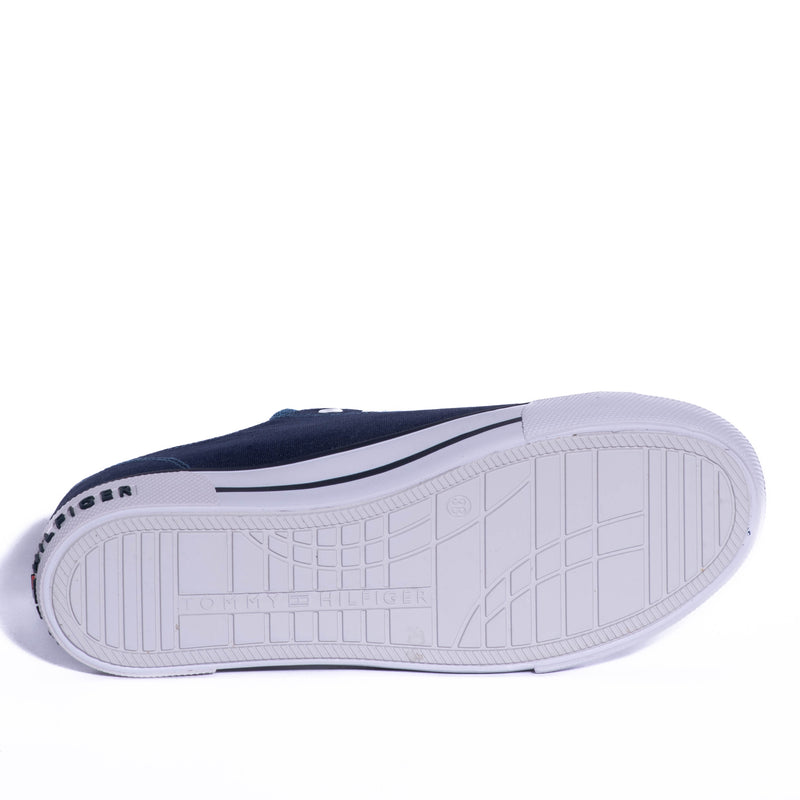 Tenis Tommy Kids Varsity Lowcut Lace-Up Sneaker Blue