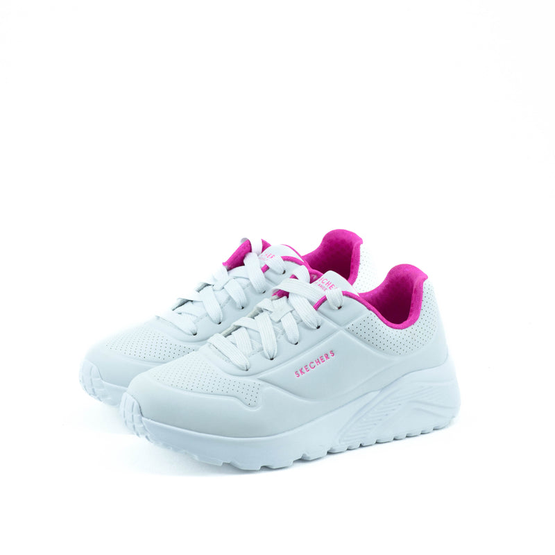 Tenis Skechers Kids Uno Lite In My Zone White/Pink