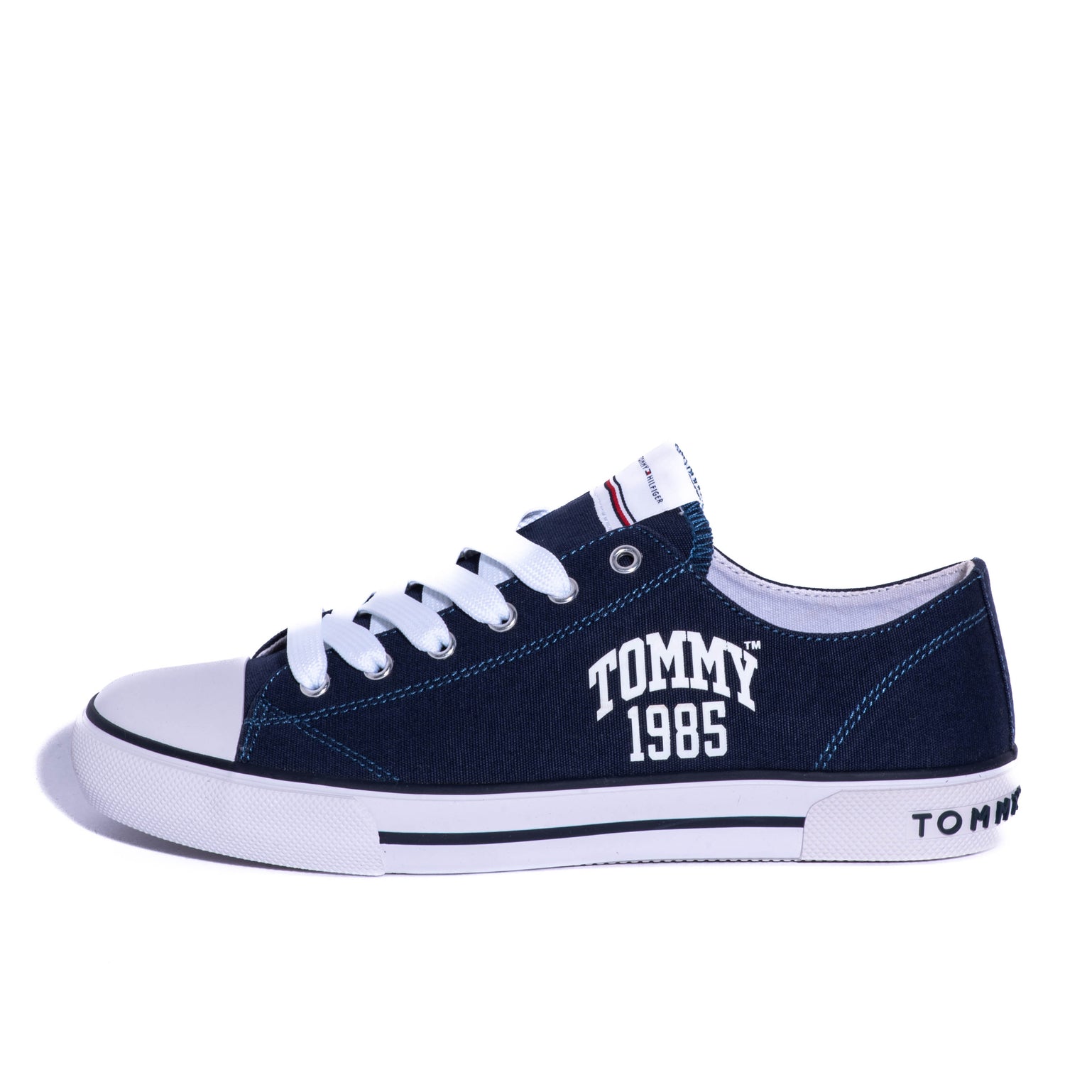 Tenis Tommy Kids Varsity Lowcut Lace-Up Sneaker Blue
