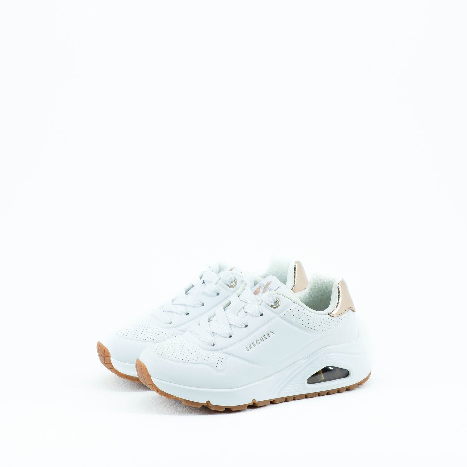 Tenis Skechers Kids Uno Gen1 Shimmer A Way White