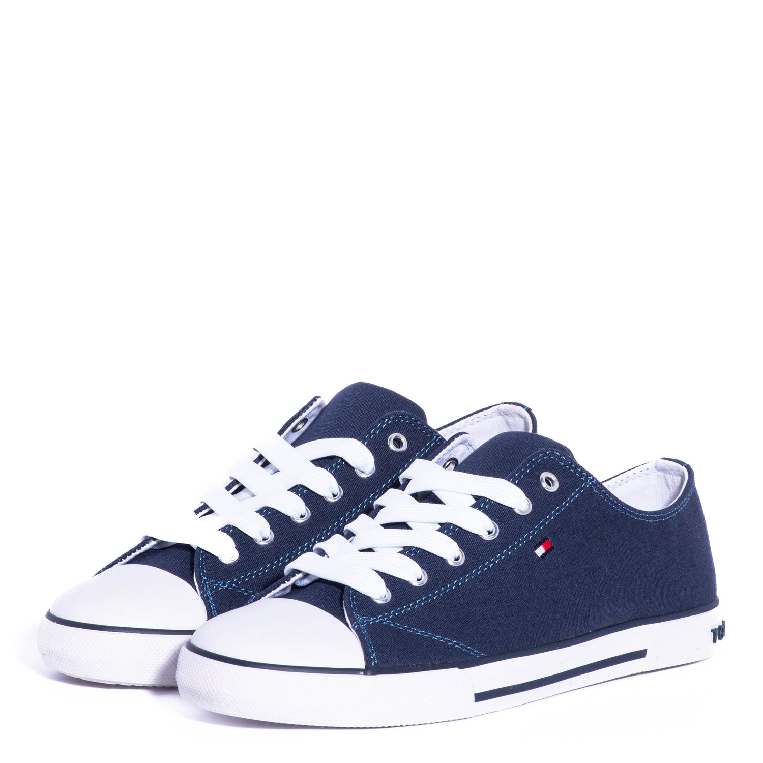 Tenis Tommy Kids Low Cutlace-Up  Sneaker/Blue