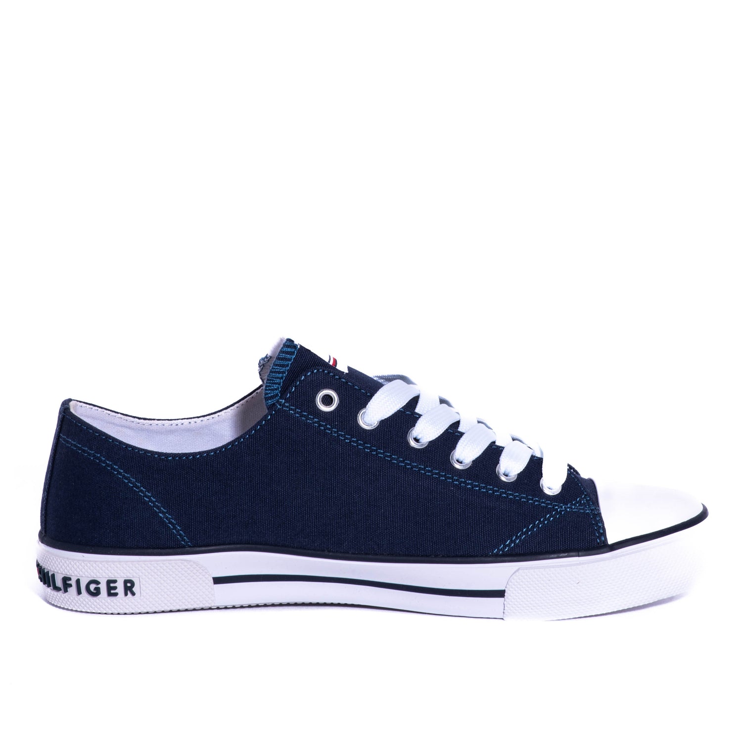 Tenis Tommy Kids Varsity Lowcut Lace-Up Sneaker Blue