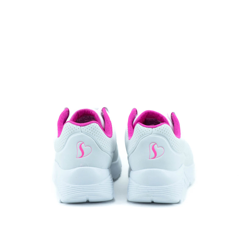 Tenis Skechers Kids Uno Lite In My Zone White/Pink